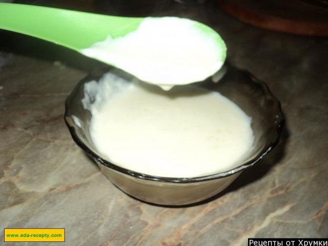 Milk sauce for vegetable dishes