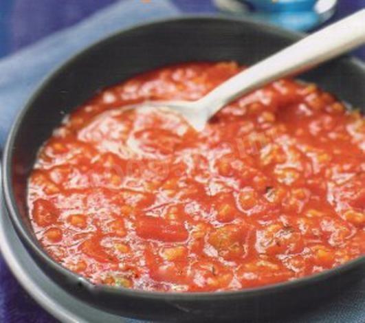 Turkish tomato soup puree