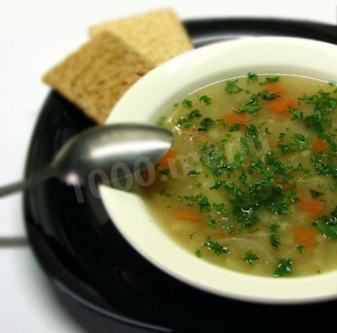 Sterlet fish soup with white wine