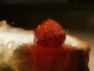 Strawberry jam with sugar