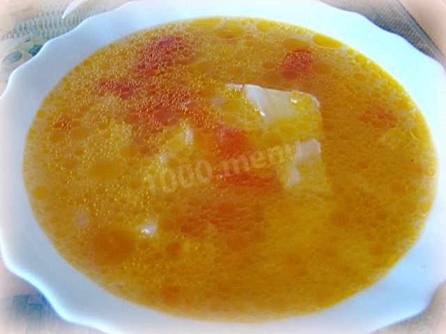 Rice soup with tomatoes