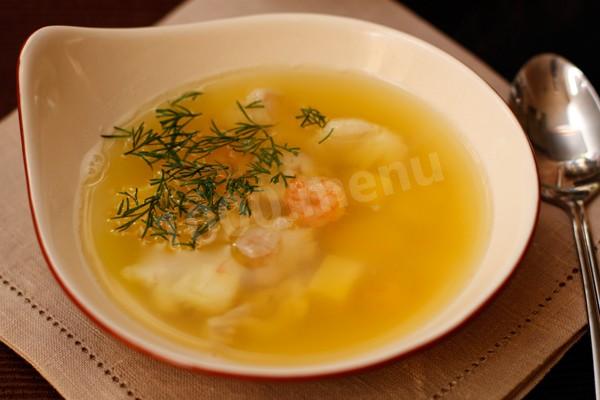 Fish soup with shrimp