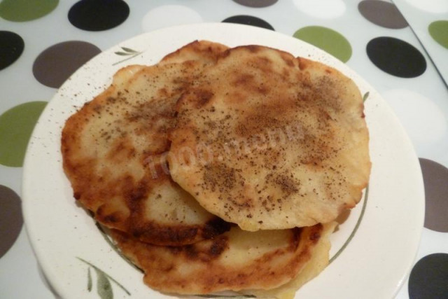 Swedish potato tortillas in a frying pan