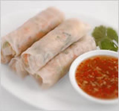 Vietnamese rice paper rolls