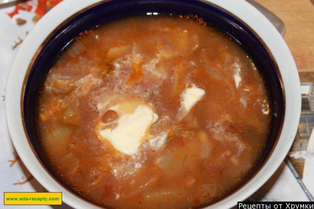 Lean lentil soup