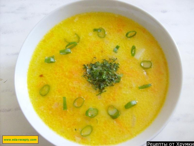 Processed cheese soup