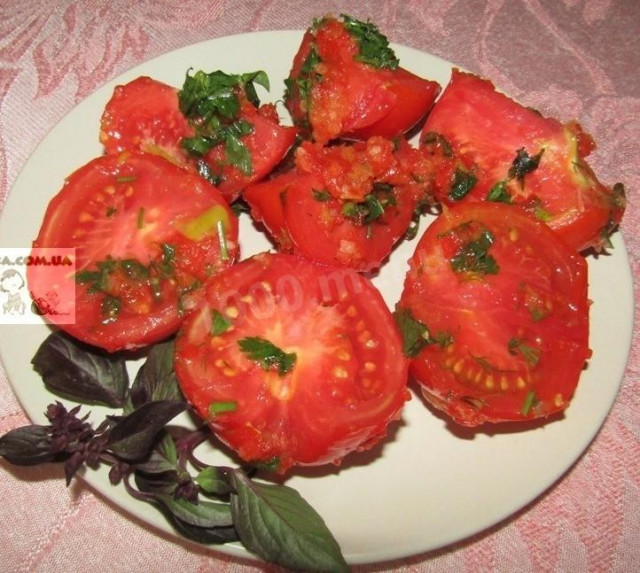 Summer snack tomatoes in Korean