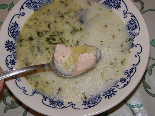 Finnish salmon fish soup