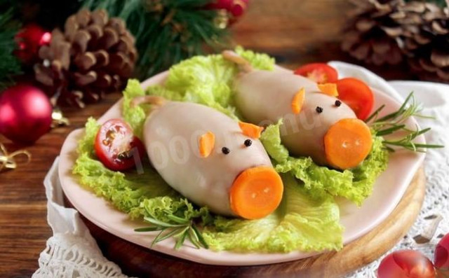 Stuffed squid in the year of the Pig-Boar