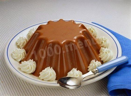 Chocolate and sour cream Blancmange