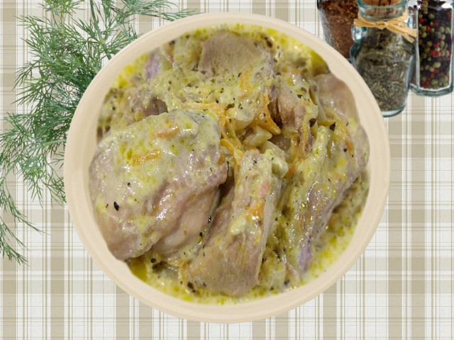 Partridge fricassee