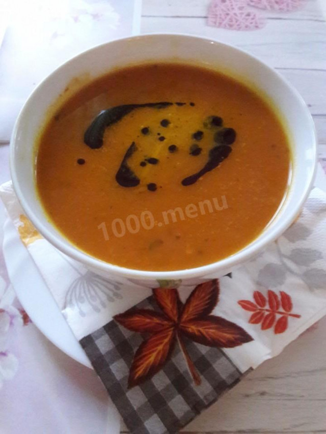 Carrot and pumpkin soup