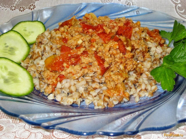Buckwheat with bolognese sauce