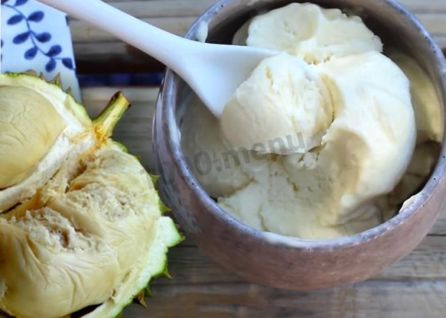 Ice cream with durian