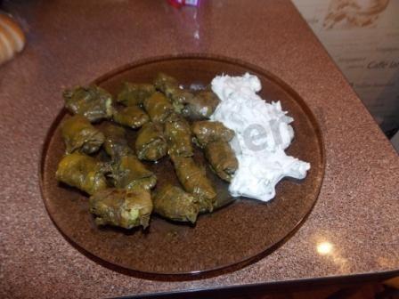 Dolma with mint and round rice