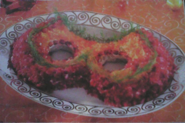 Masquerade mask salad