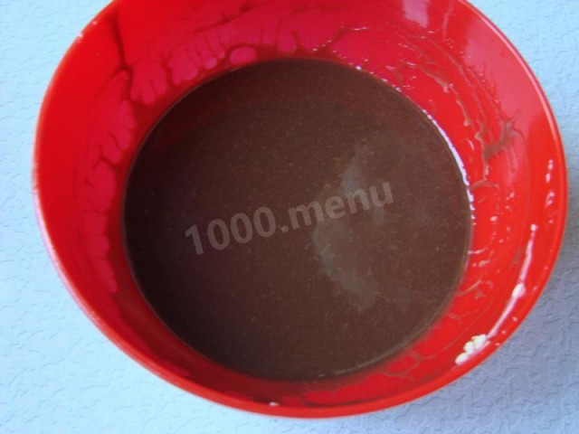 Chocolate cream with coffee and rum