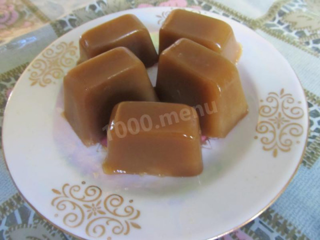 Soft caramel candies