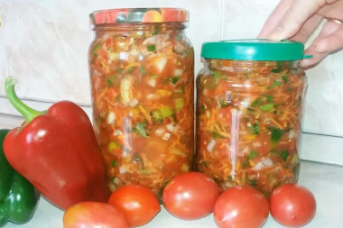 Tomato pepper soup dressing for winter
