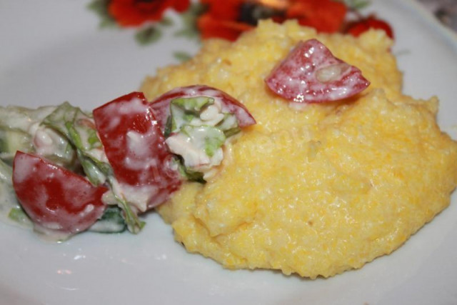 Festive corn porridge-Mukachevo banouche