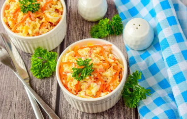 Korean carrot cheese salad