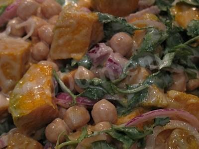 New delicious pumpkin and chickpea salad