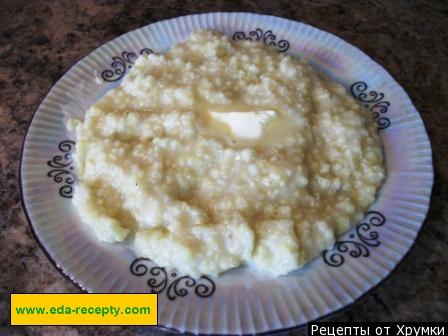 Millet porridge for children
