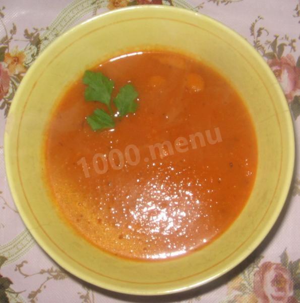 Tomato soup with pumpkin