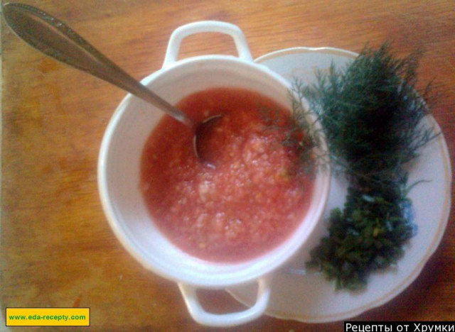 Gazpacho tomato soup classic