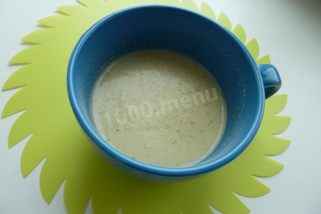Mashed potato soup with watercress