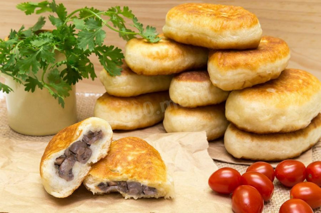 Fried pies with mushrooms