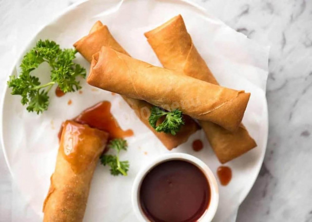 Fried spring rolls with minced pork