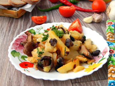 Fried ginger with potatoes