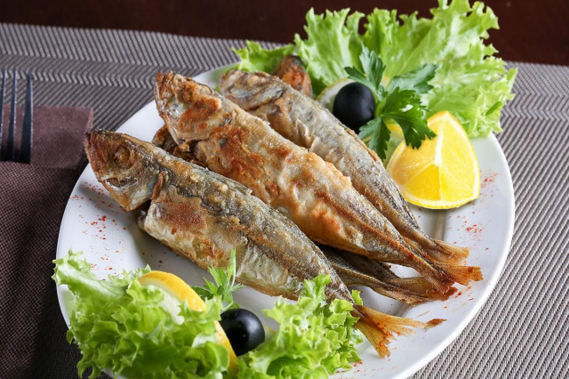 Fried horse mackerel