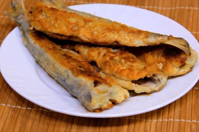 Fried smelt in batter