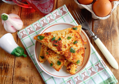 Bread in an egg in a frying pan