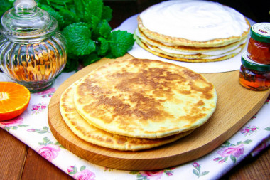 Cake pies in a frying pan