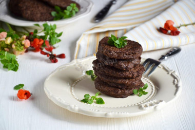 Liver pancakes made from beef liver
