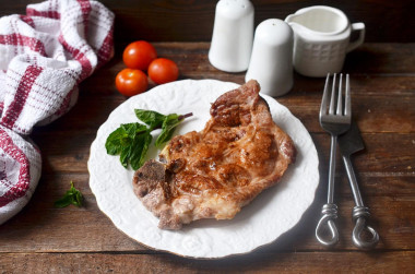 Pork entrecote